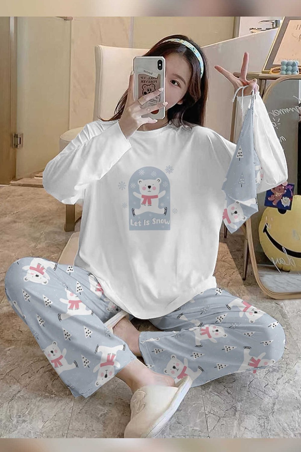 Bahd Bear Süpersoft Kadın Pijama Takımı 2987