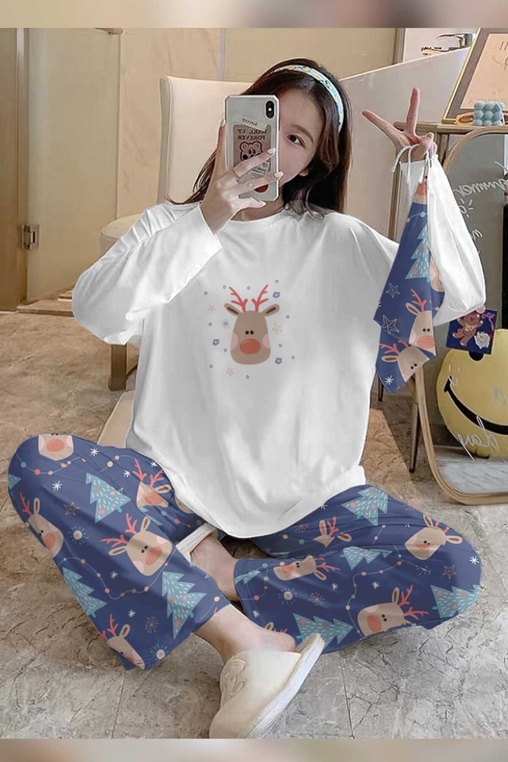 Bahd Deer Süpersoft Kadın Pijama Takımı 2992