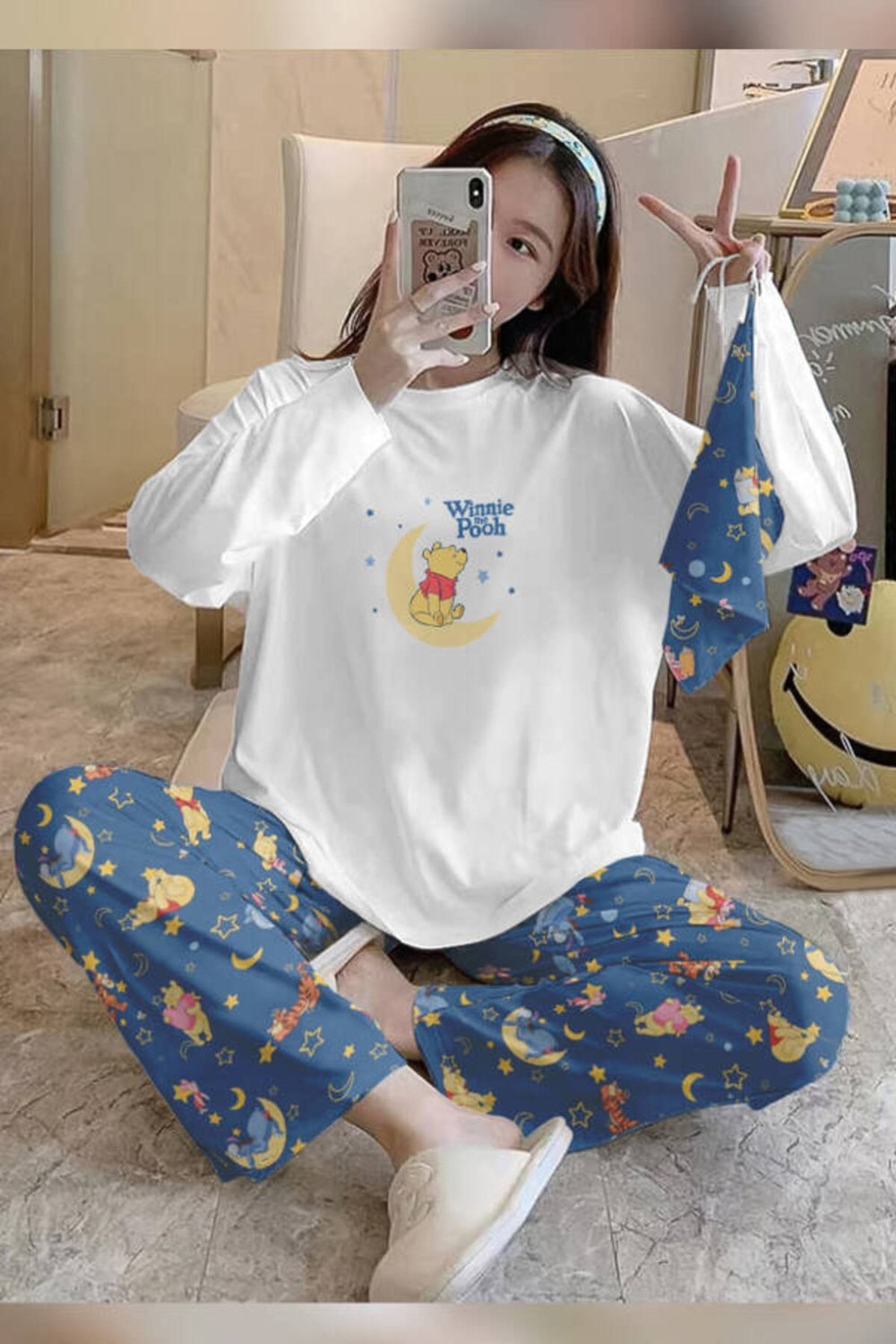 Bahd Winnie The Pooh 3 Süpersoft Kadın Pijama Takımı 2981