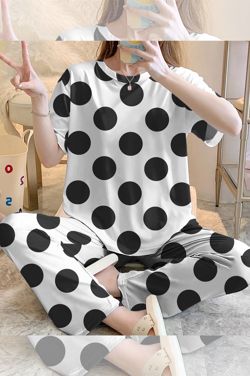 Kısa Kollu Pijama Takımı GoodNight Supersoft Basic Süprem