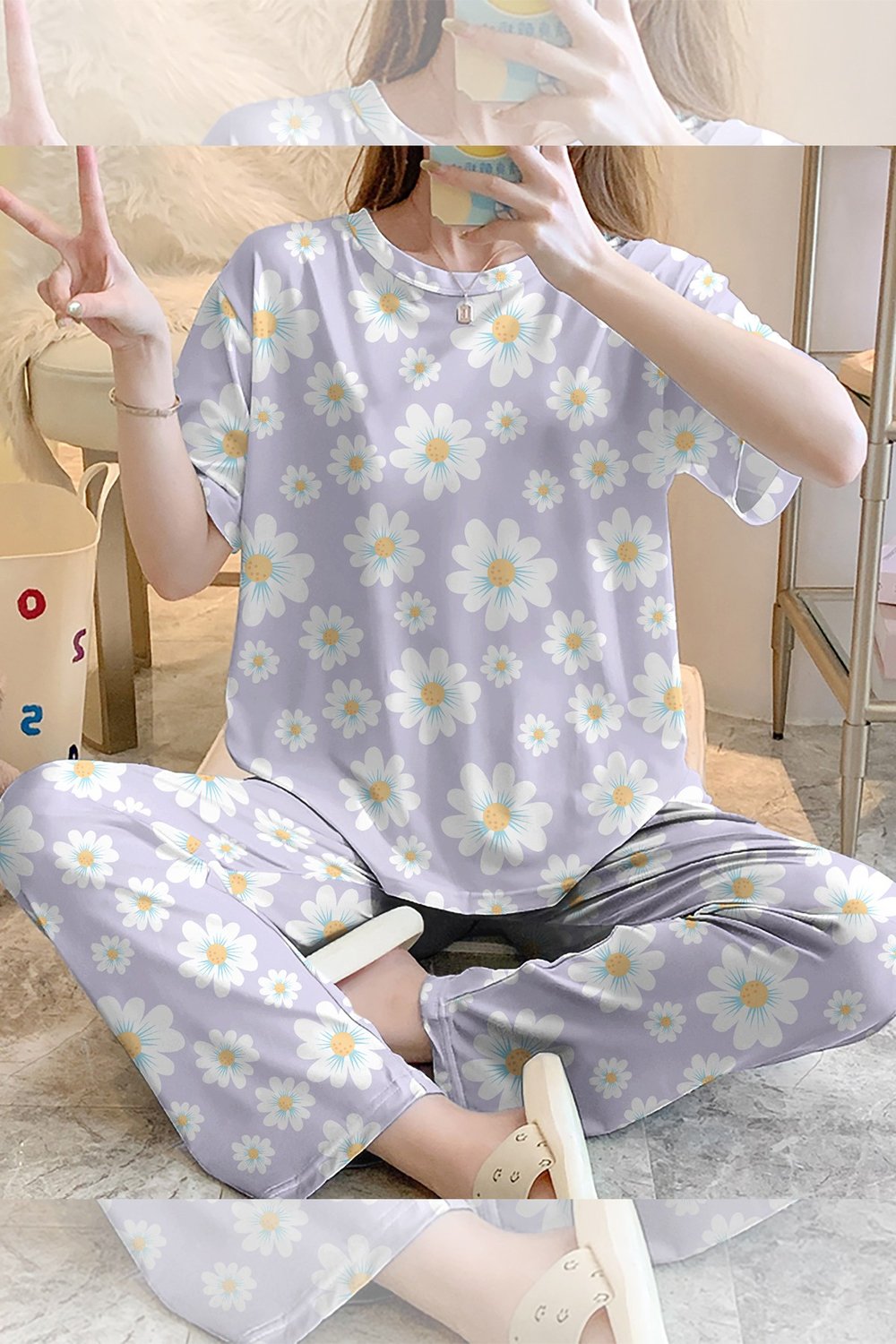 Kısa Kollu Pijama Takımı GroovyGirl Supersoft Basic Süprem