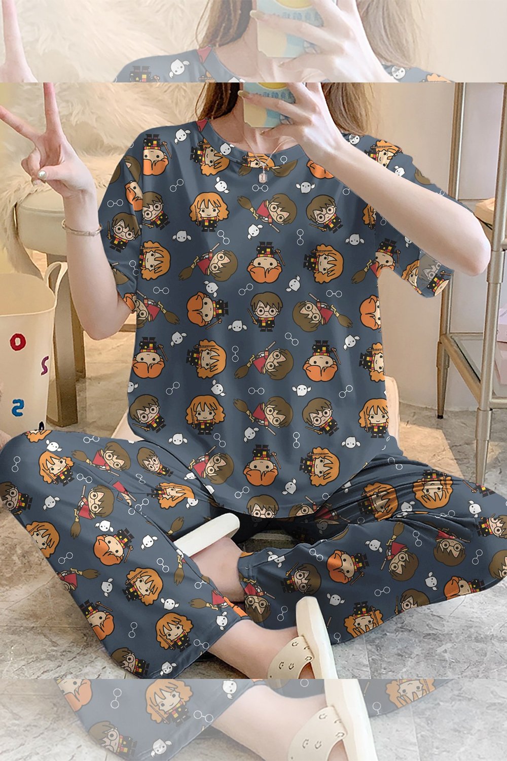 Kısa Kollu Pijama Takımı HarryPotter Supersoft Basic Süprem