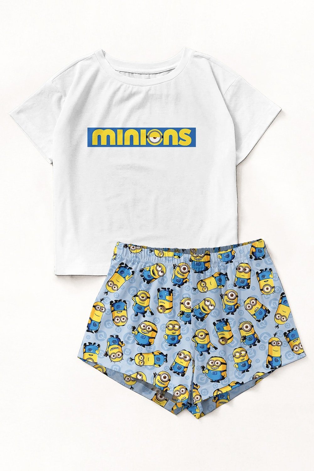 Zezex Minion Süpersoft Şort Takımı