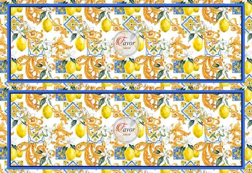 Limon Desenli Runner ve Supla Kumaşı 2