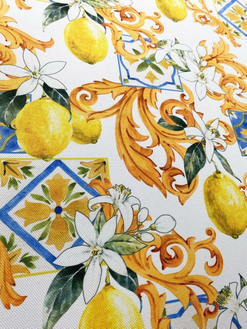 Limon Seramik Desenli Kumaş 2