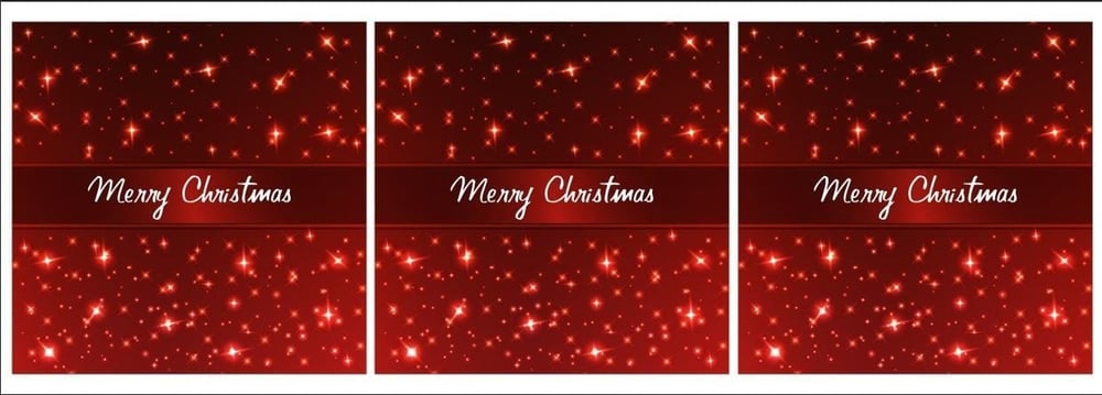 Merry Christmas Yazılı Kırlent Kumaşı 3