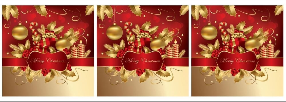 Merry Christmas Yazılı Kırlent Kumaşı