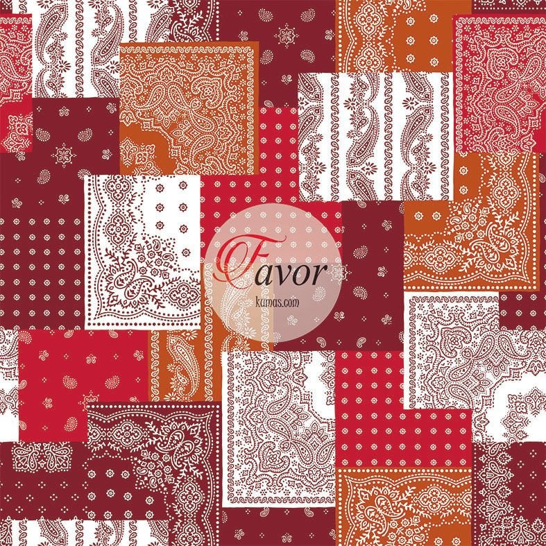 Patchwork Pateh Desenli Kumaş