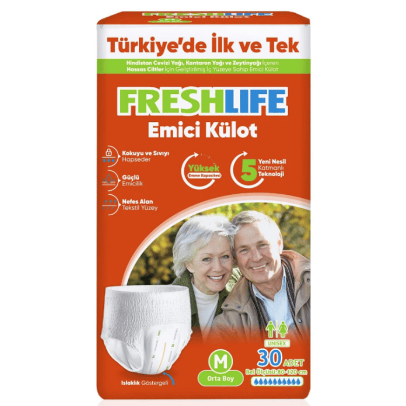 Freshlife Medium Emici Külot Hasta Bezi 30 Adet