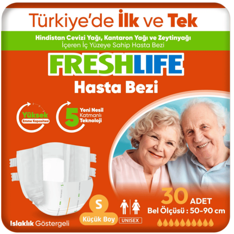 Freshlife Small Bel Bantlı Yetişkin Hasta Bezi 30 Adet