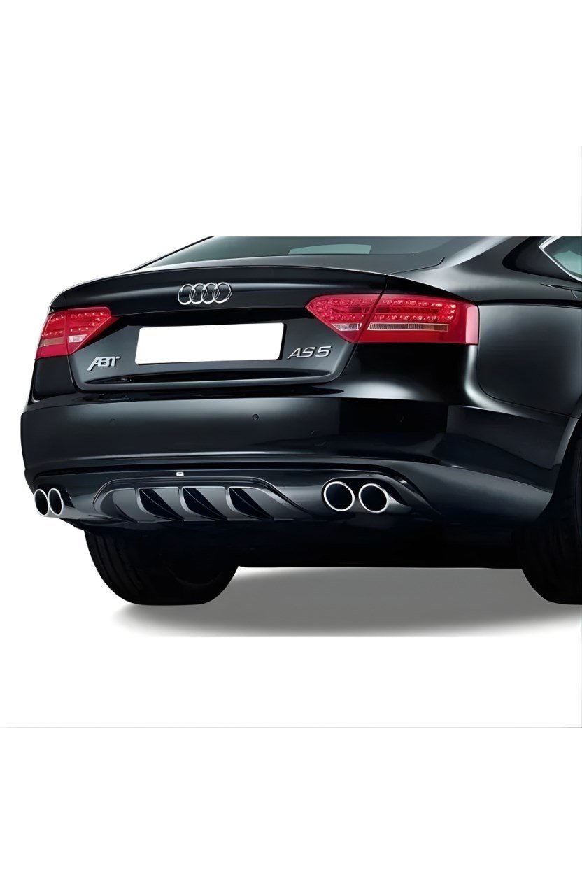 Audi 2008-2012 A5 8T B8 Sportback/Coupe-Abt Style-Arka Tampon Difüzör