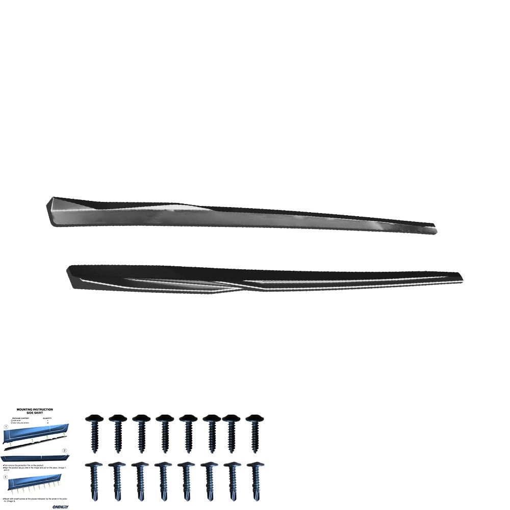 Audı A3 8v Sedan-cabrio 2013-2016 Marşpiyel Altı Lip / Audı S3 8v Makyajlı Sedan-cabrio 2016-2020 Marşpiyel Altı Lip (2 Pcs)