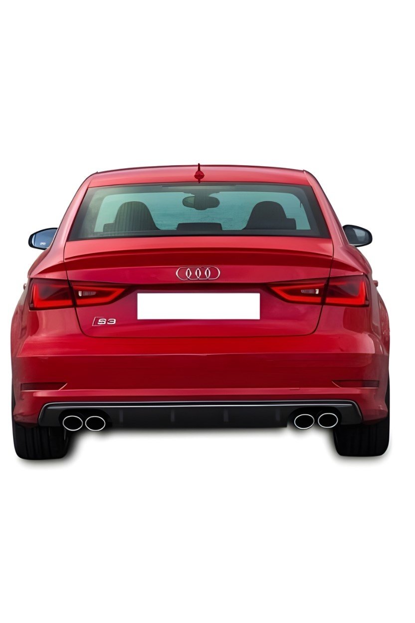 Audi A3 S3 Sedan Difüzör (Plastik) Piano Black