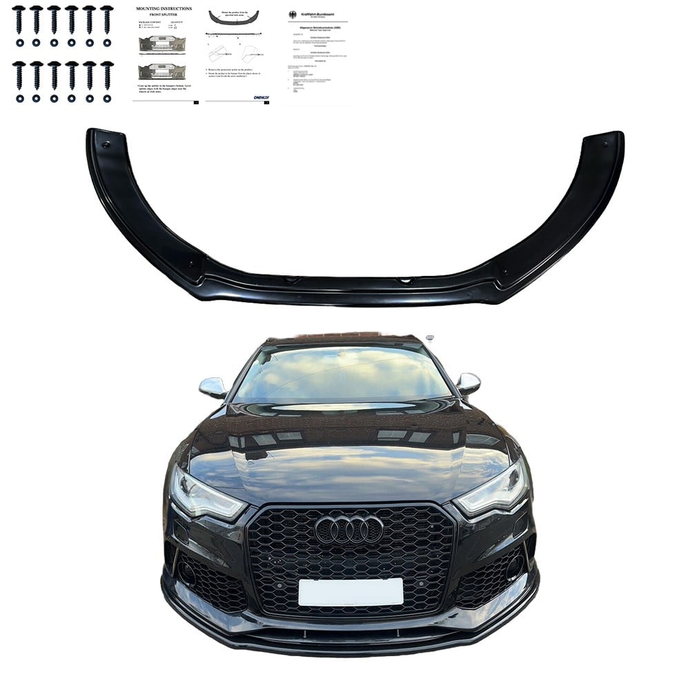 Audı RS6 C7 2013-2014 Ön Lip / Audı RS6 C7 Makyajlı 2014-2017 Ön Lip