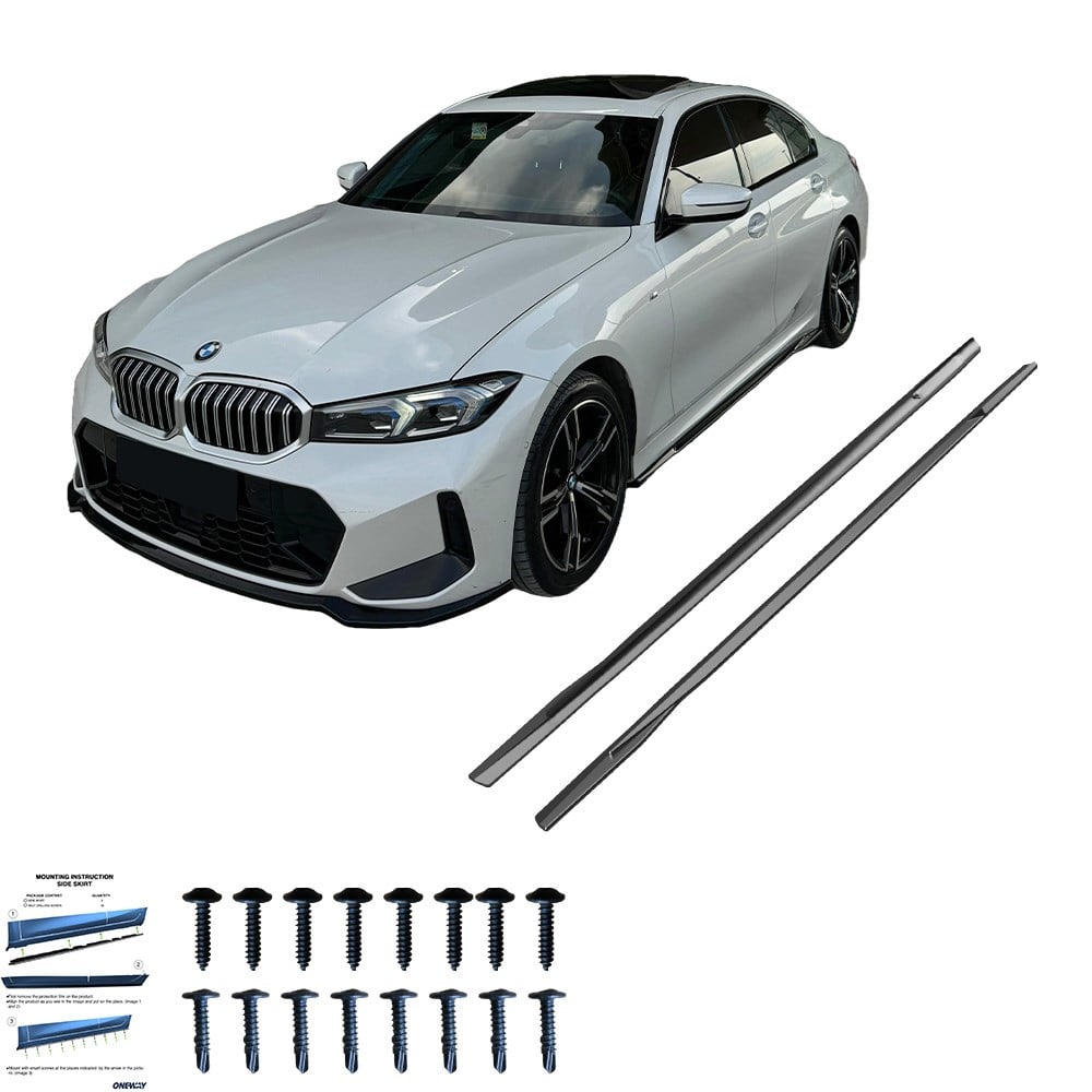 Bmw 3 Series G20/G21 M-pack 2018+ Marşpiyel Altı Lip / Bmw 3 Series M340i G20/g21 M-pack 2018+ Marşpiyel Altı Lip (2 Pcs)