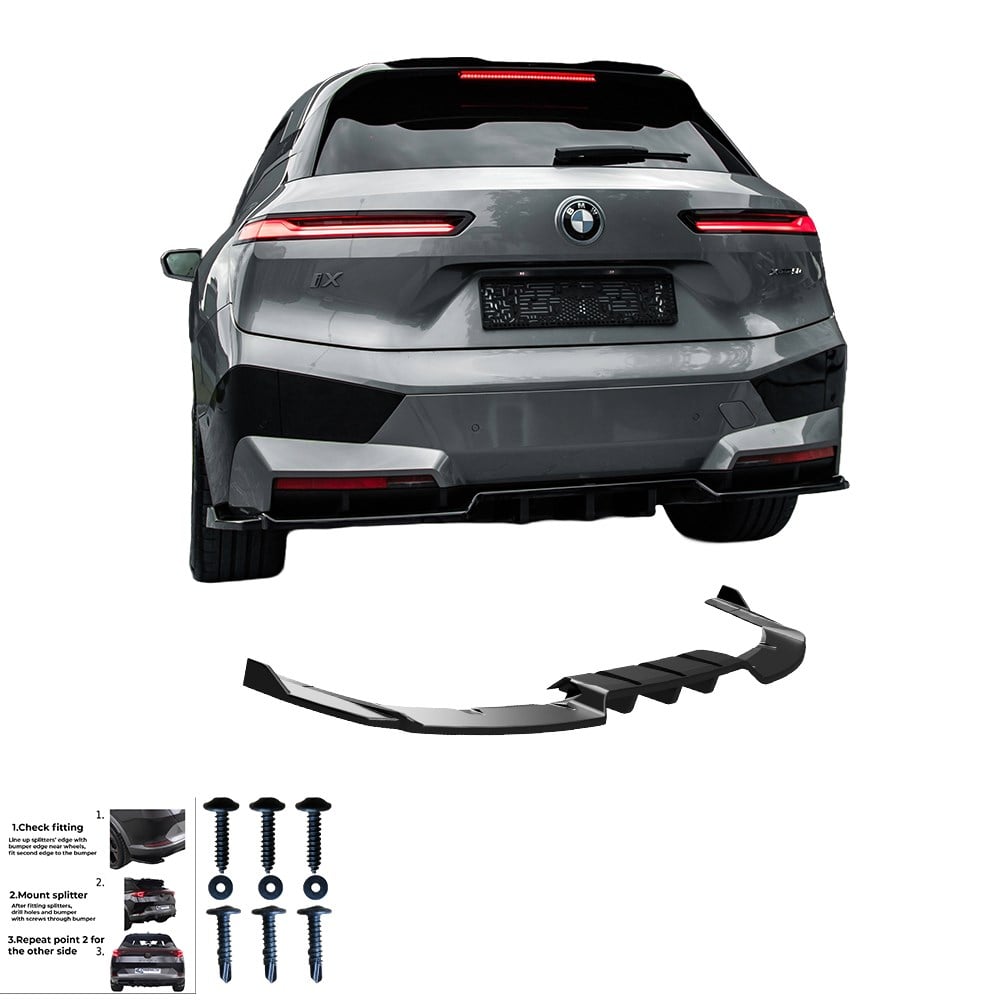 Bmw İx M-pack İ20 2021+ Arka Orta Difüzör (2 Pcs)
