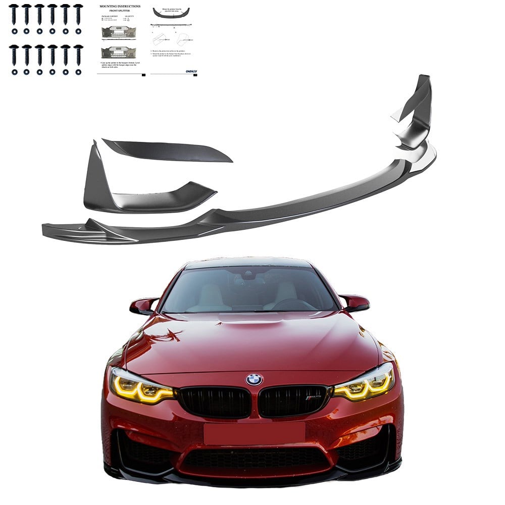 Bmw M3 F80 2014-2018 Ön Lip / Bmw M4 F82 2014-2021 Ön Lip (5 Parça)