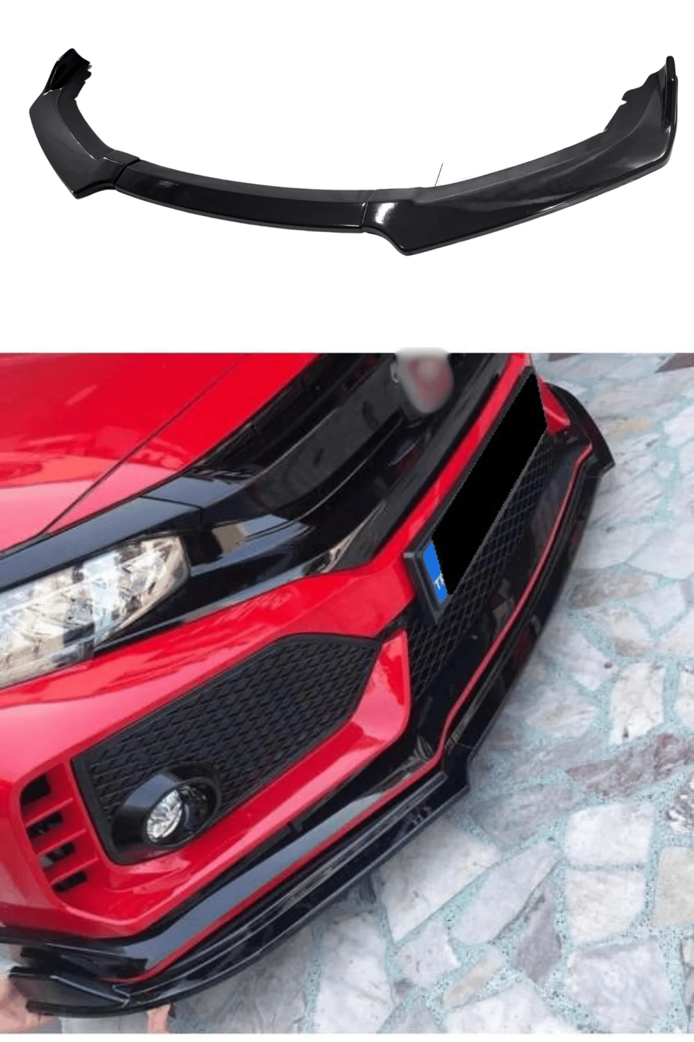 Honda Civic Fc5 Typer 3 Parça Ön Lip (Plastik)