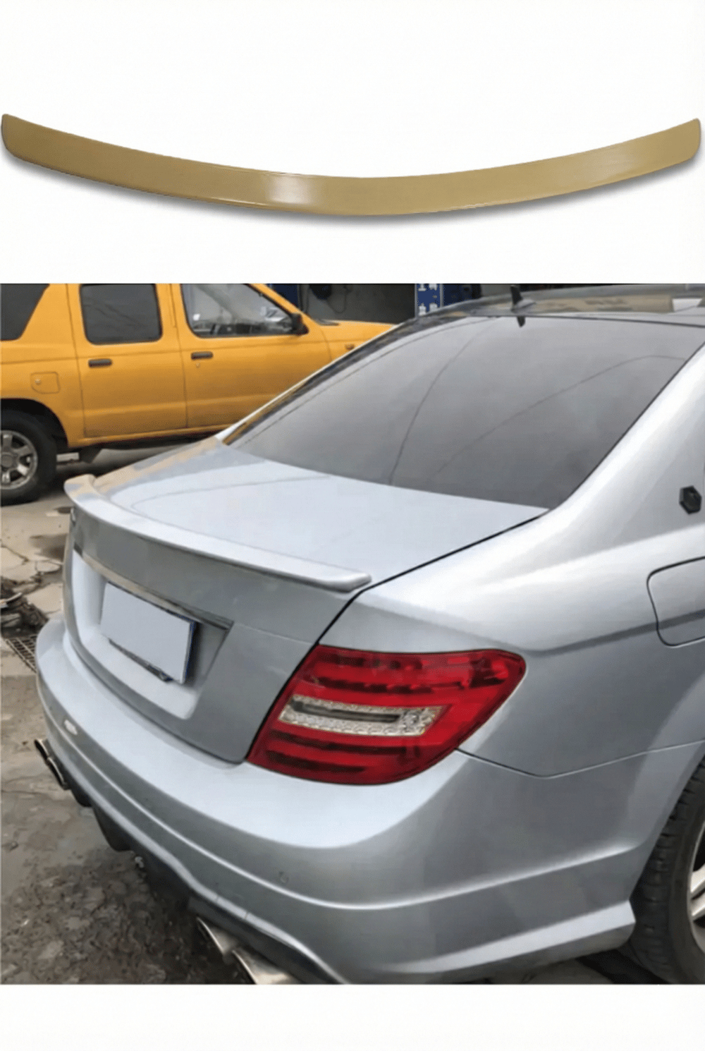 Mercedes W204 (2007 - 2014) Amg Style Spoiler (Plastik)