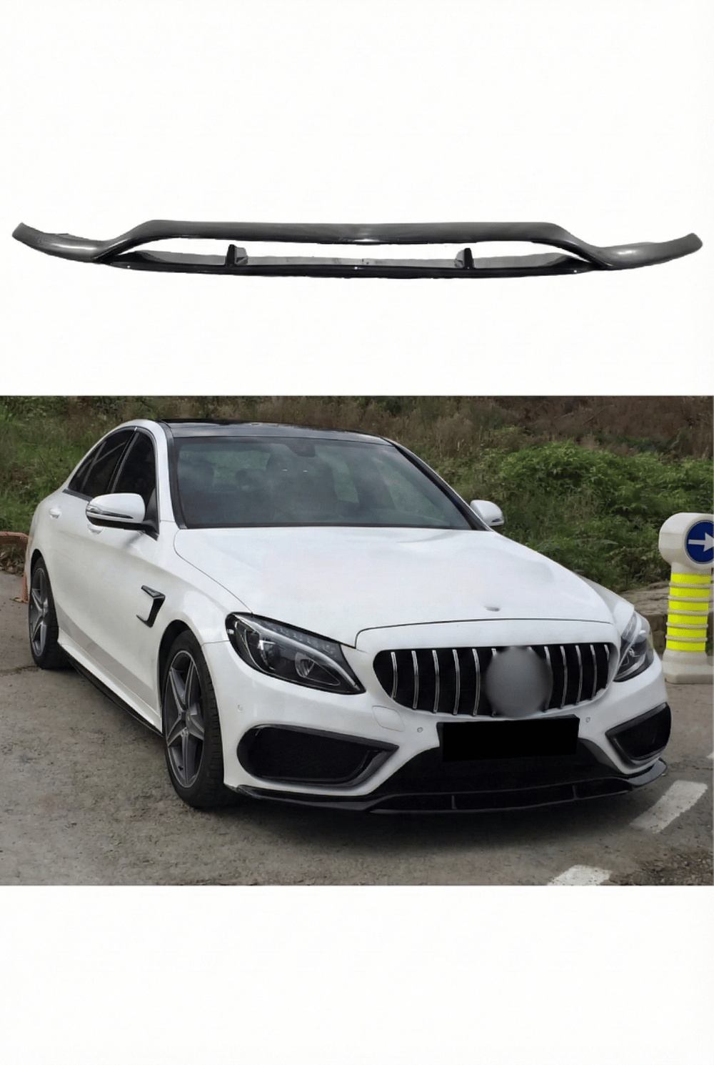 Mercedes W205 C180 Ön Ek 2 Parça Ön Ek (Plastik)