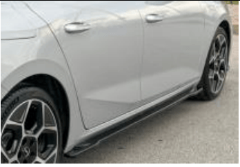 Opel Astra L Yan Marşpiyel (Plastik) (Piano Black Boyalı)