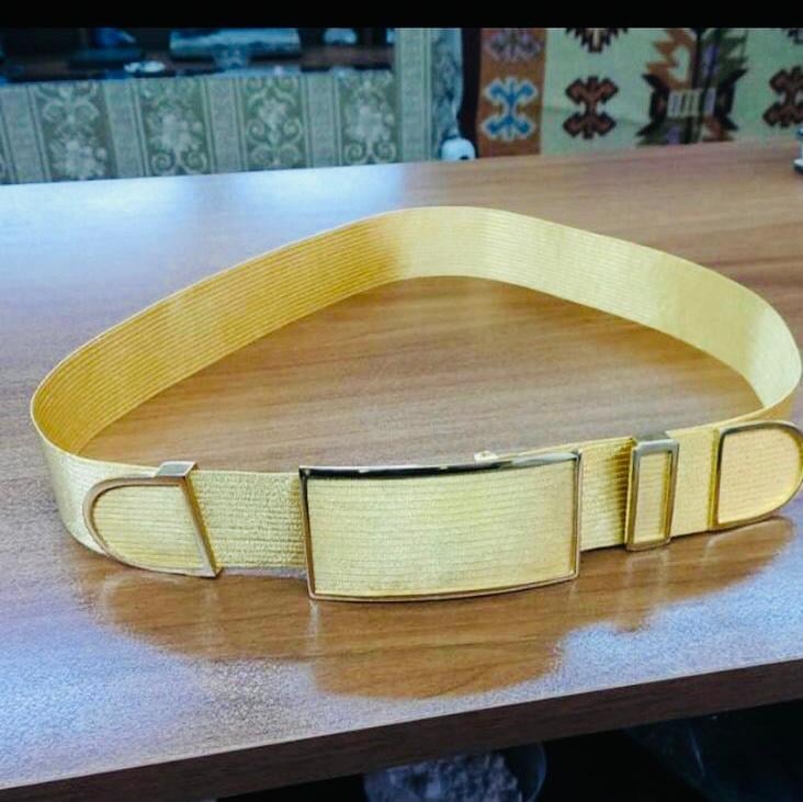 15 Sıra altın kaplama gümüş kemer