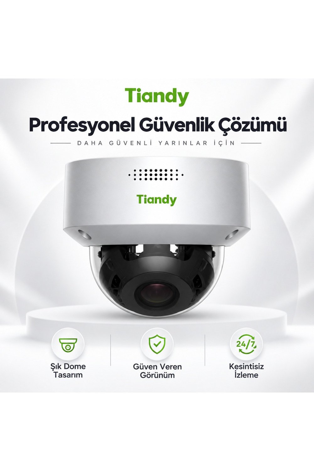 2 MP Motorize IR Dome IP Kamera 2.8-12 mm Lens Dahili Mikrofon PoE IP66