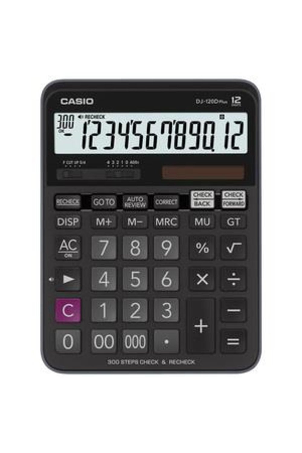 DJ-120D Plus İşlem Kontrollü 12 Hane Masa Üstü Hesap Makinesi
