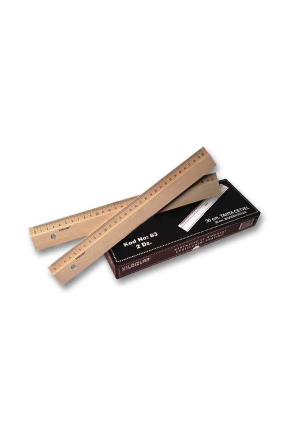 Yld 083 Yıldızlar Tahta Cetvel 30 Cm
