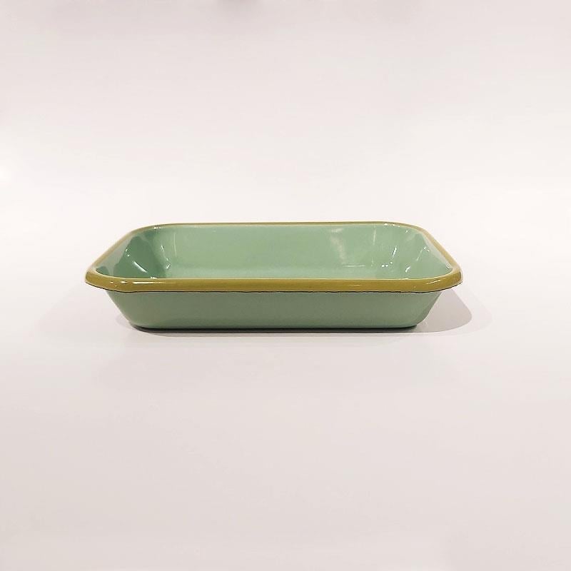 Emaye 22x16 cm Meze Tabağı Nil Yeşili -K. F.Yeşili