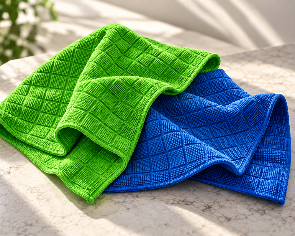 TrakClean Kare Dokulu Mikrofiber Temizlik Bezi 2'li Set