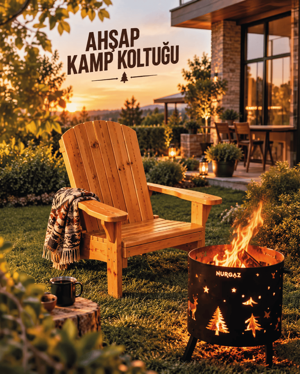 İKİLİ KAMP BAHÇE KOLTUĞU