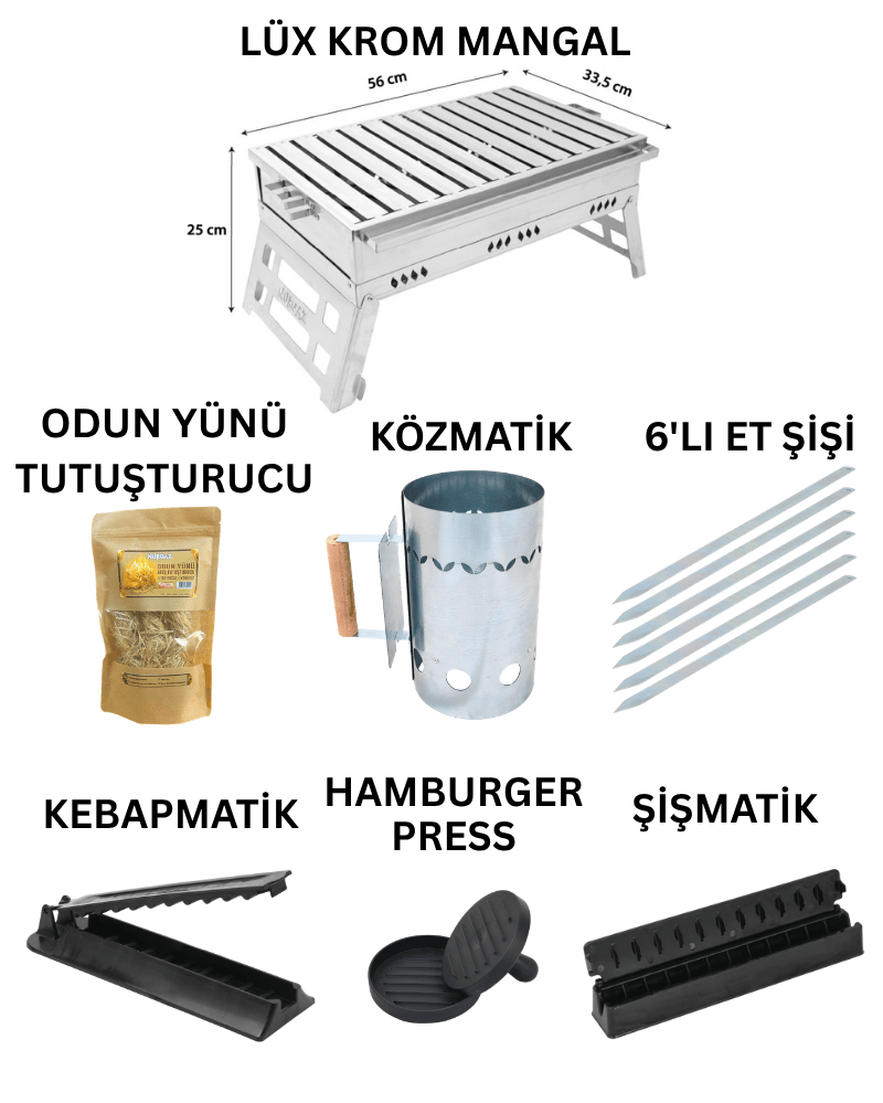 LUX KROM MANGAL PREMİUM SET