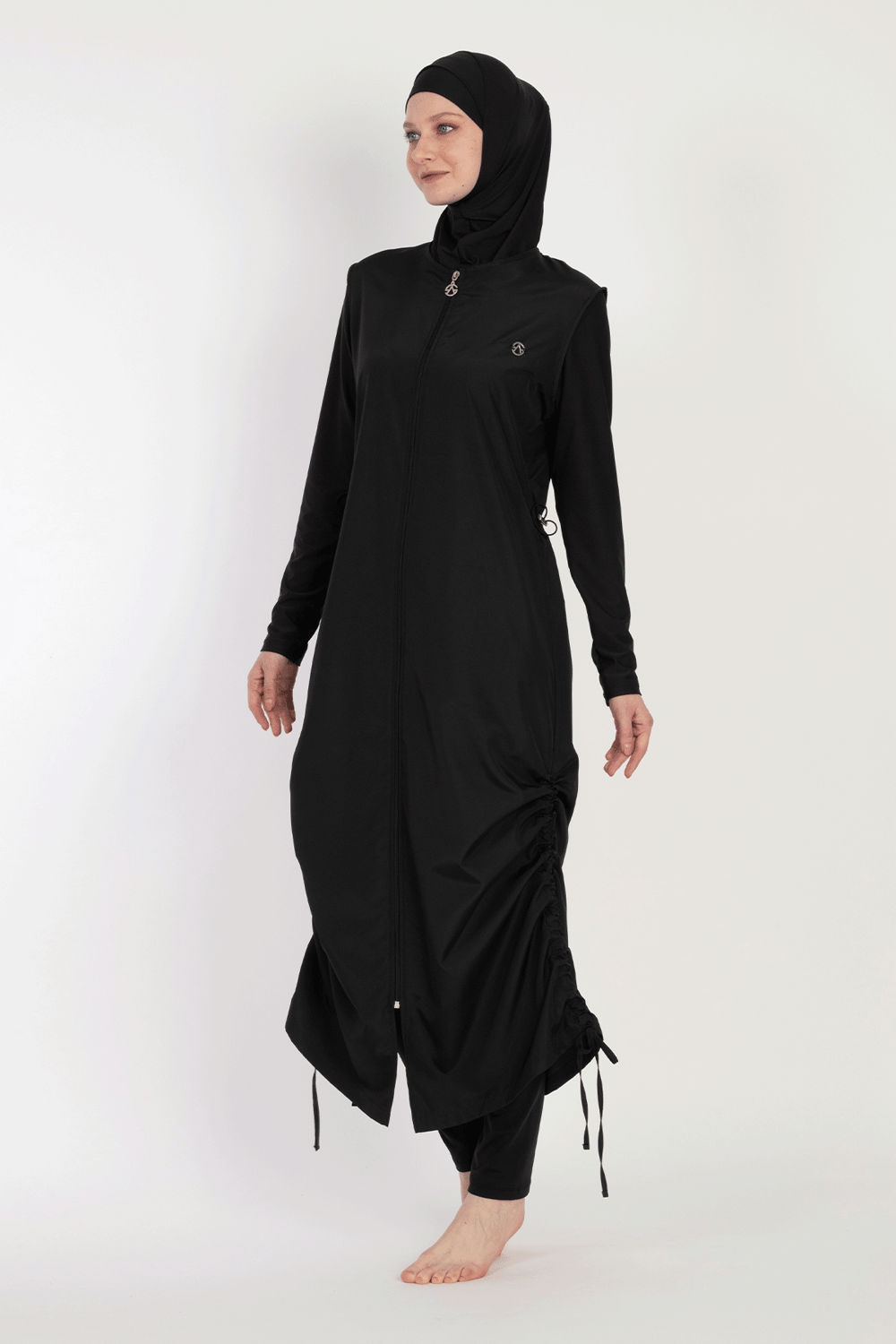 6068 Siyah Tesettür Mayo