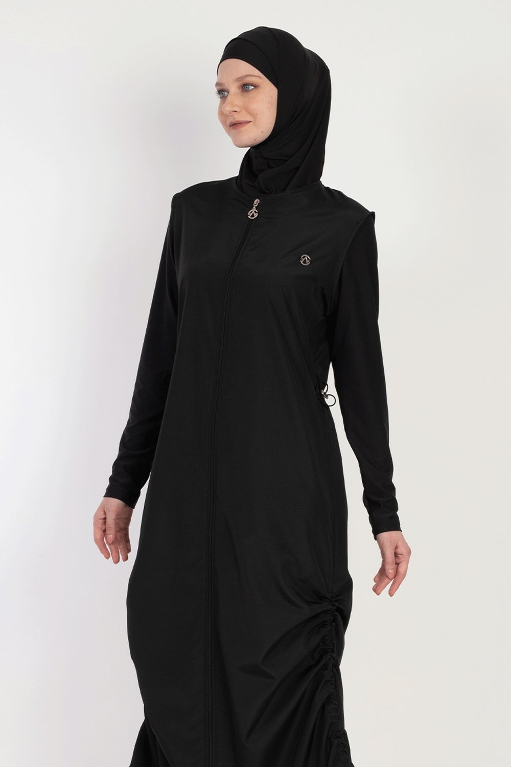 6068 Siyah Tesettür Mayo