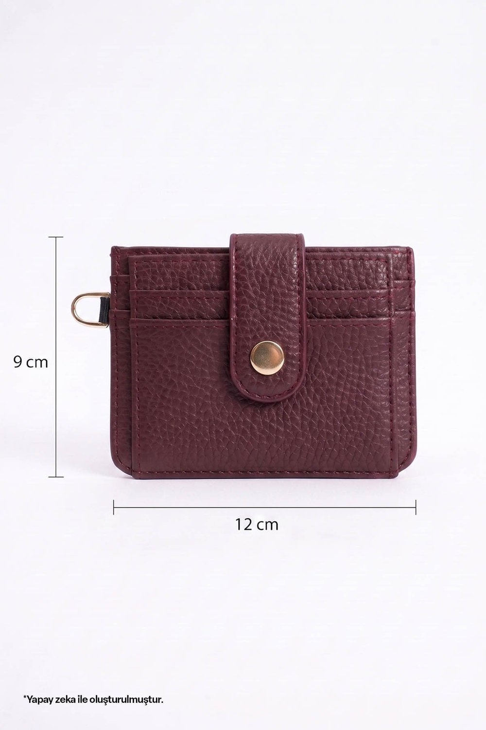 Anahtarlık Detaylı Bordo Kartlık
