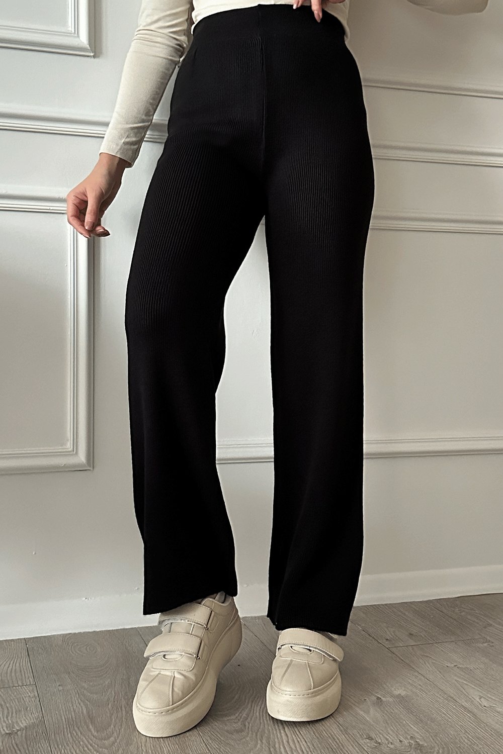 Basic Black Knit Pants