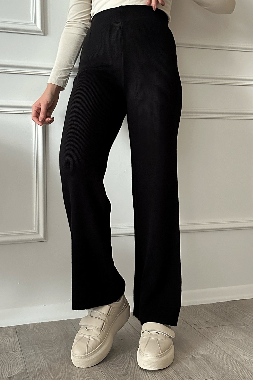 Basic Black Knit Pants