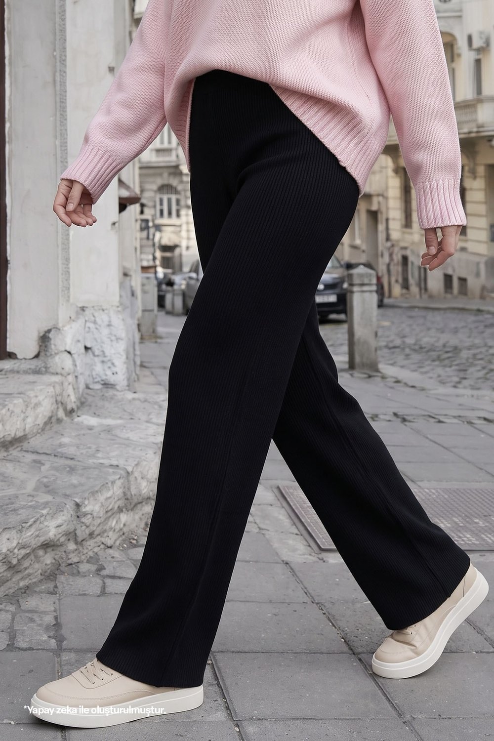 Basic Black Knit Pants