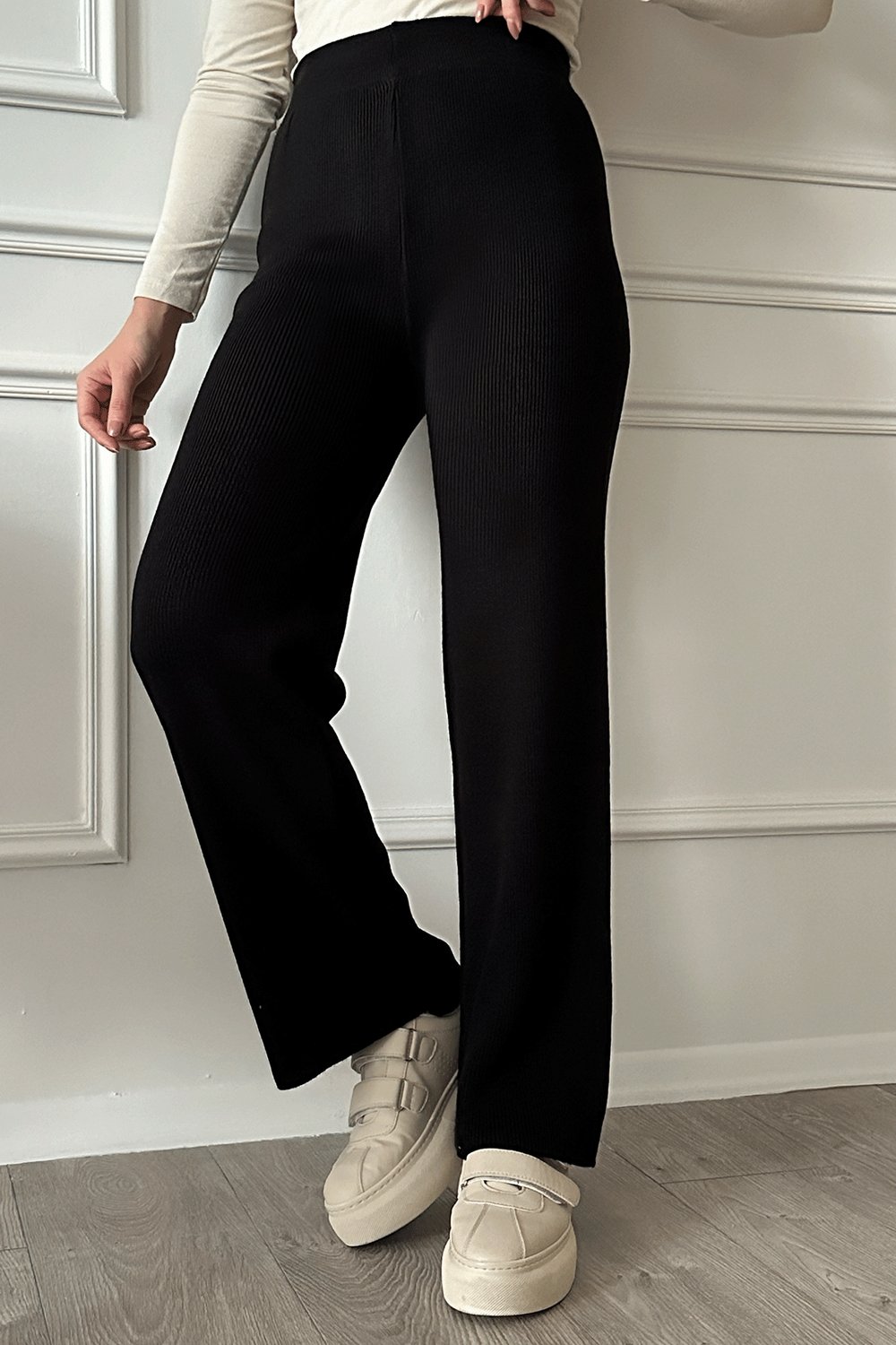 Basic Black Knit Pants