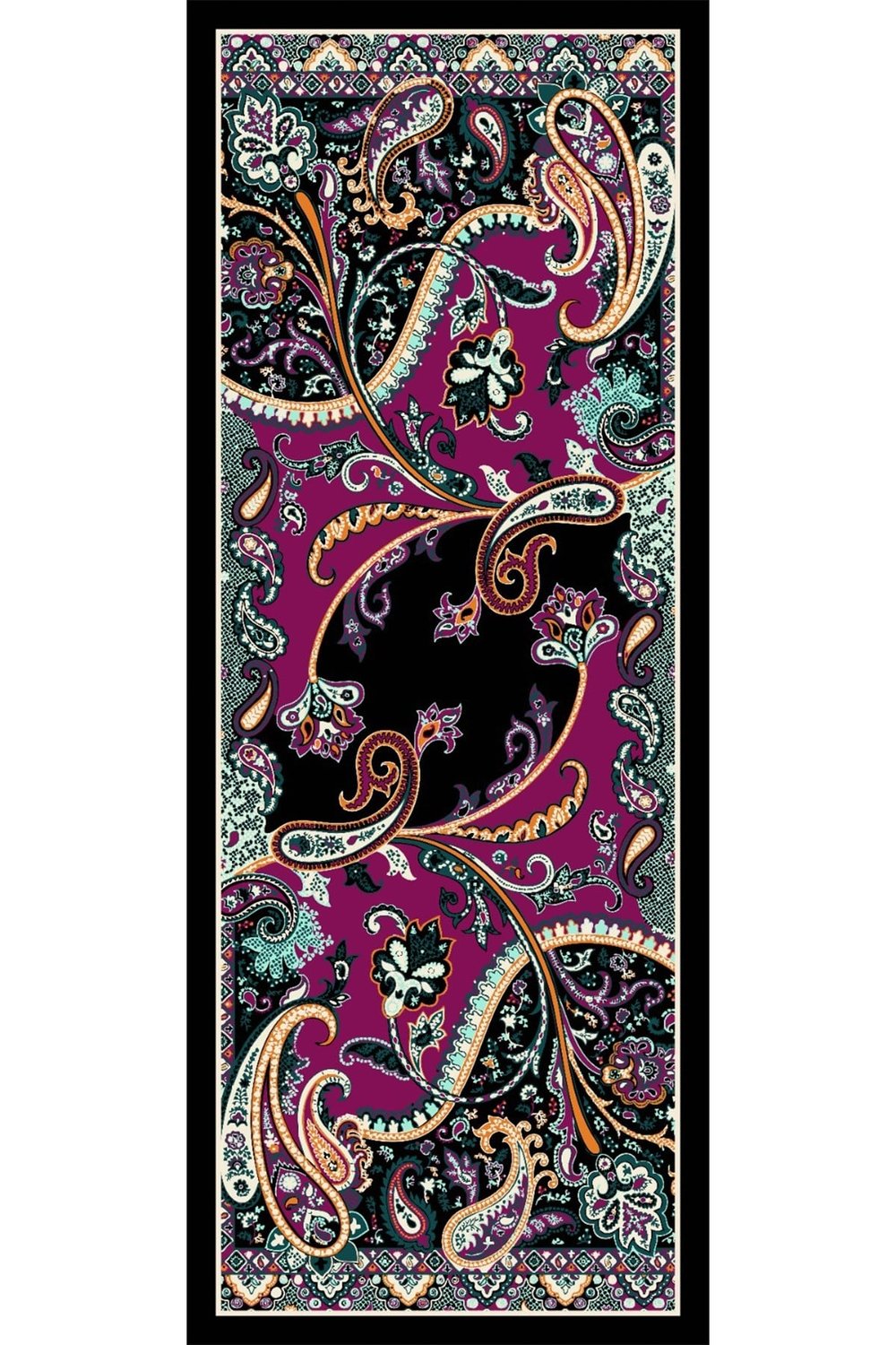 Damla Motif Desenli Bordo Soft Pamuk Şal