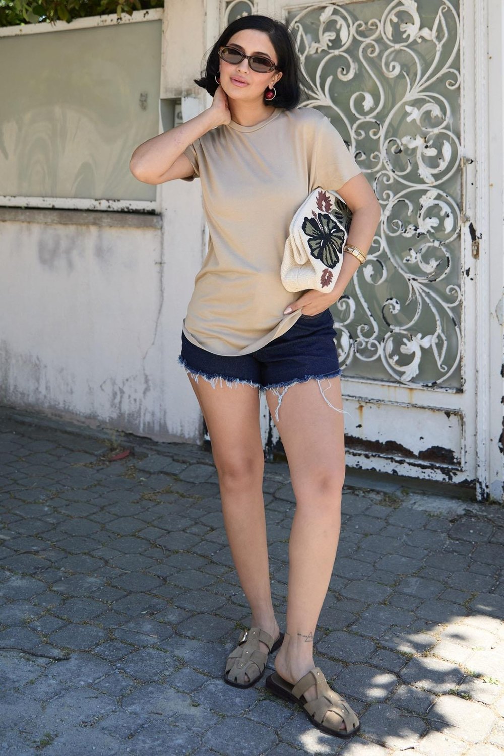 Düz Basic Tişört Bej