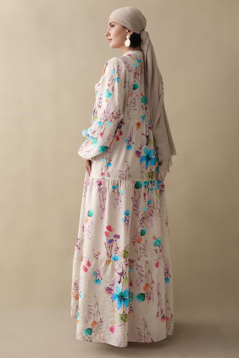 Gardenya Mavi Mango Elbise