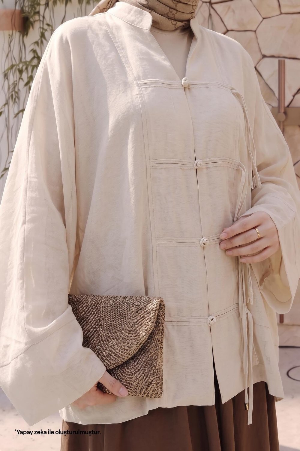 Geniş Kol Taş Kimono