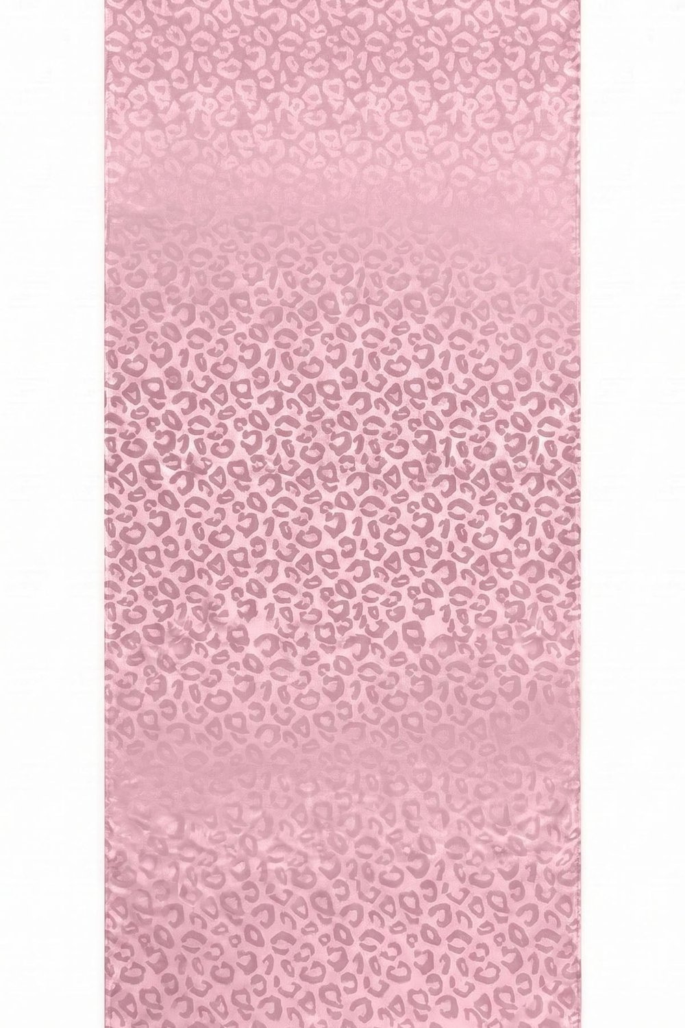 Leopar Desen Pembe Jakarlı Pamuk Şal