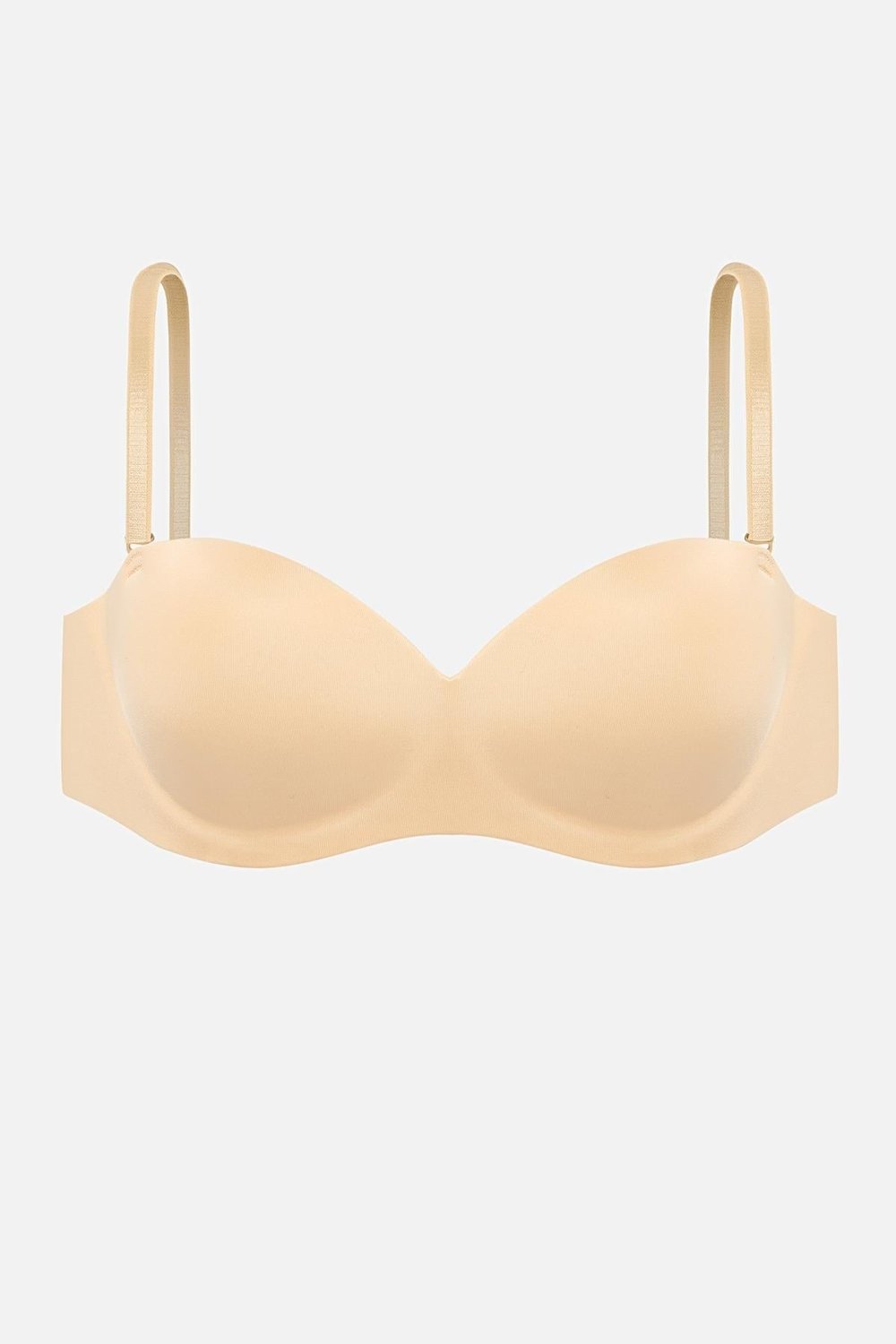 Lotus Lazer Dikişsiz Balensiz Push Up Sütyen - Ten - 2818