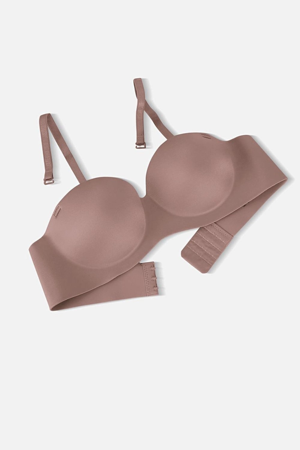 Lotus Lazer Dikişsiz Balensiz Push Up Sütyen - Bronz Kahve - 2818