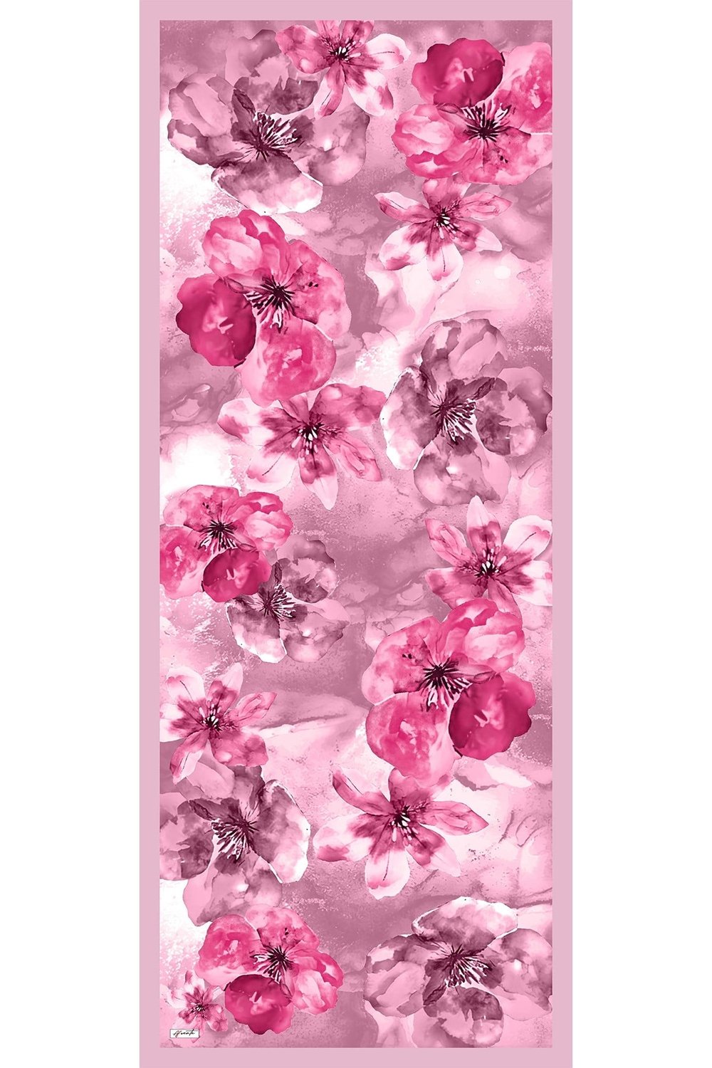 Manolya Desenli Pembe Soft Pamuk Şal