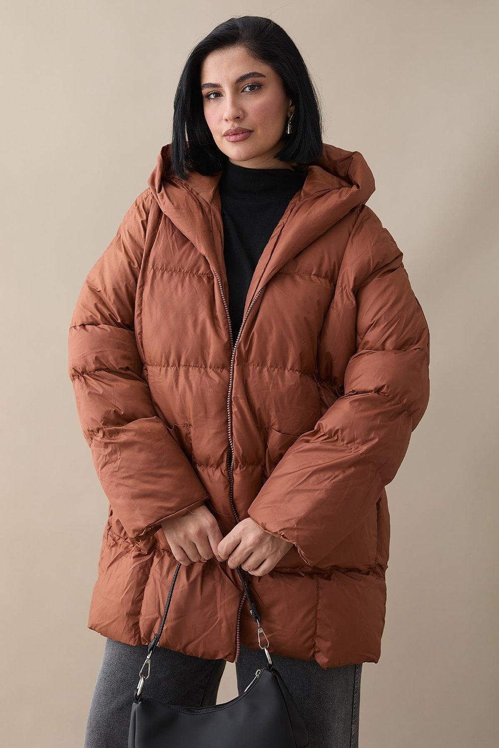 Mona Salaş Şişme Mont - Taba