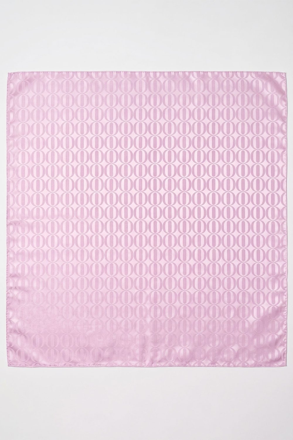 Oval Desen Ayrobin Jakar Eşarp - Toz Pembe